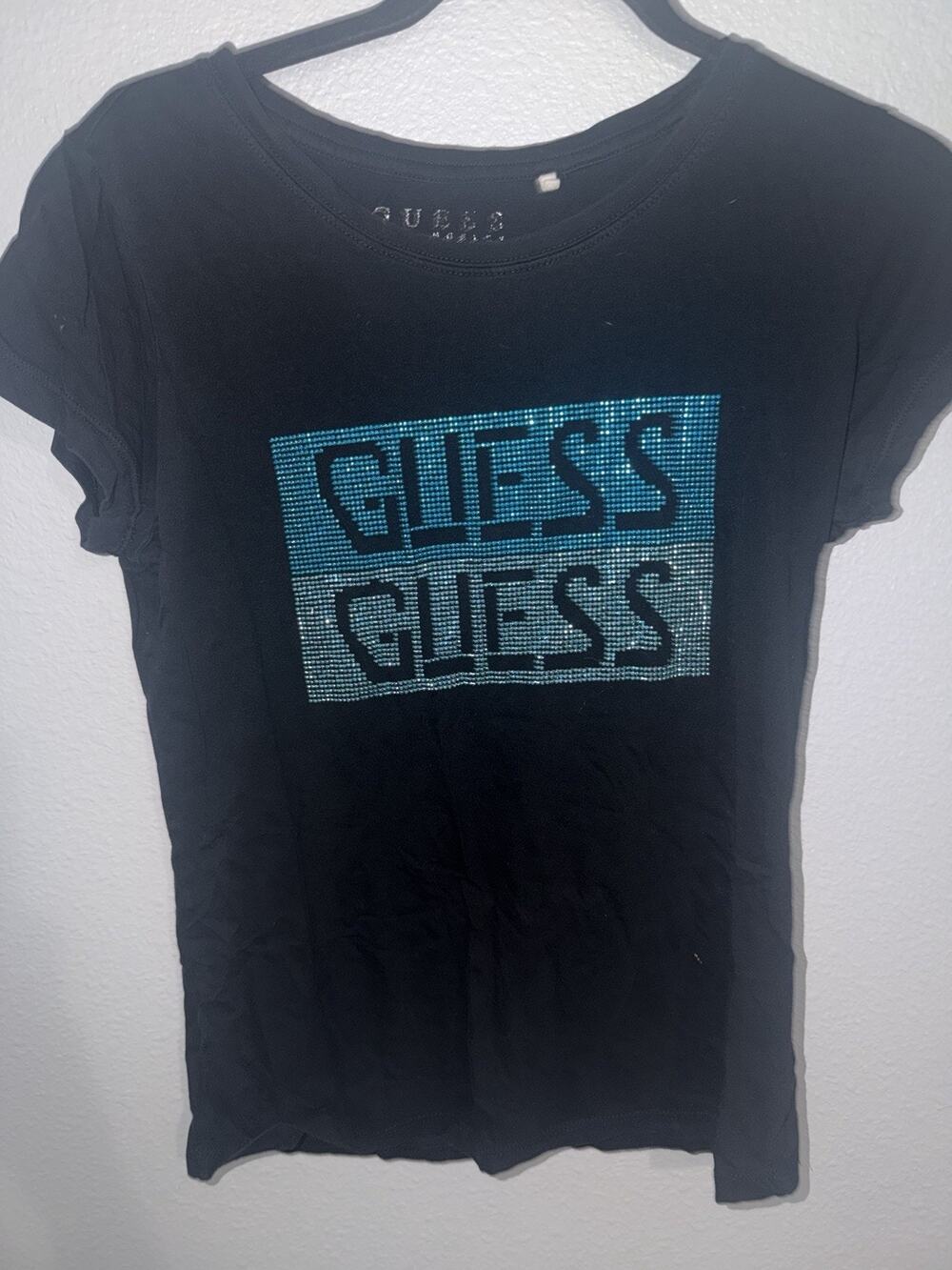 Guess Rhinestone Y2K XL Juniors Tee Logo (AR19)